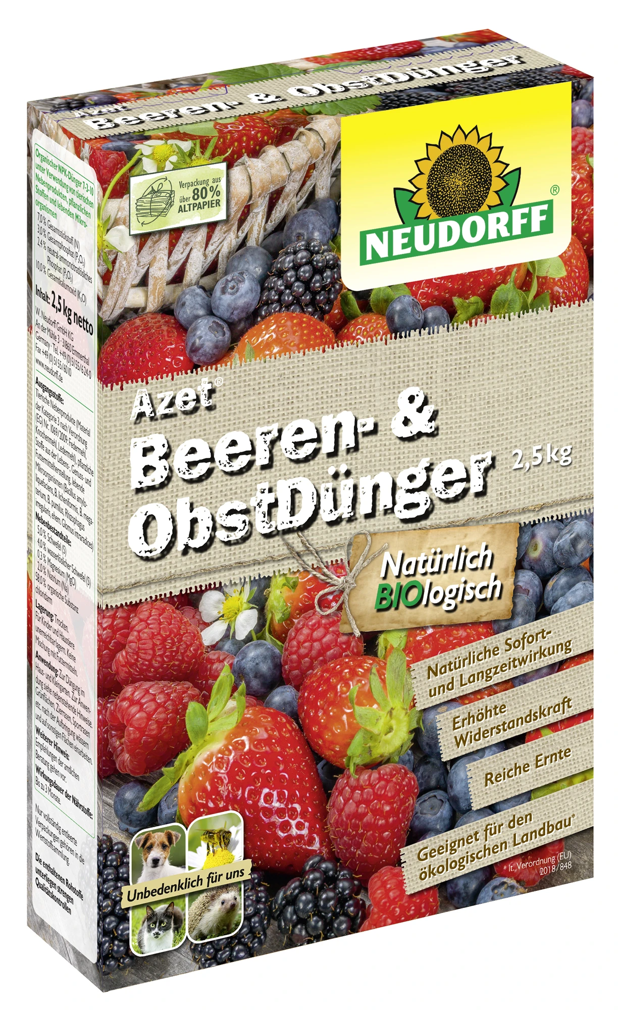 Azet Beeren- Und ObstDünger (2,5 Kg) | Dünger Von Neudorff 1 Azet Beeren- Und ObstDünger (2,5 Kg) | Dünger Von Neudorff