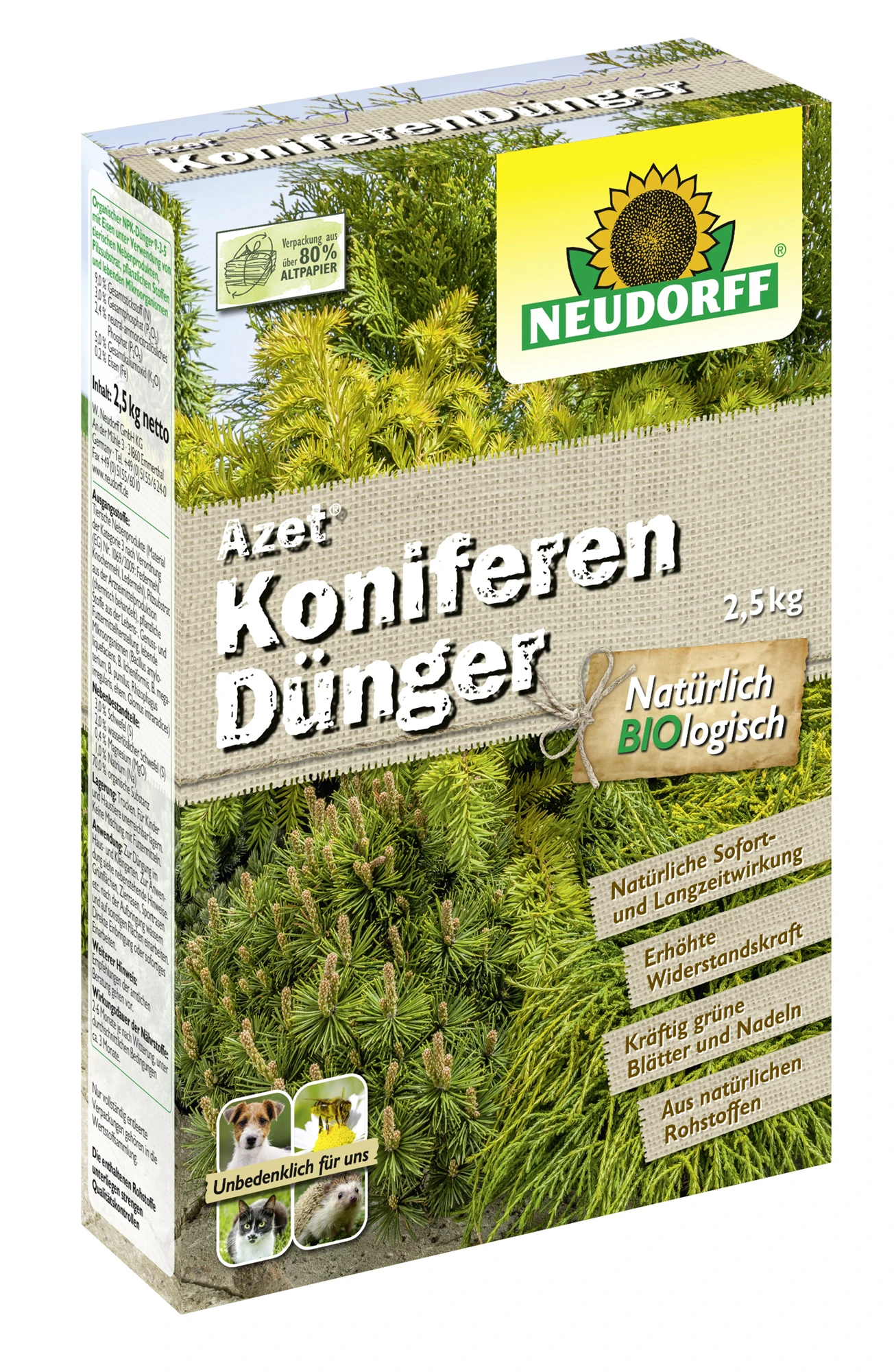Azet KoniferenDünger (2,5 Kg) | Dünger Von Neudorff 1 Azet KoniferenDünger (2,5 Kg) | Dünger Von Neudorff