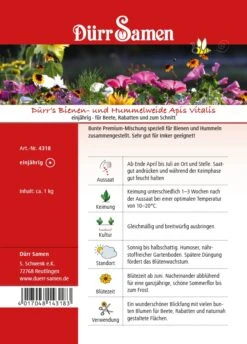 Saat Wunder Verkäufe 42 Bienen- Und Hummelweide Apis Vitalis (1 Kg) | Blumensamen Von Dürr Samen