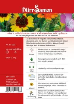 Neue Produkte -Saat Wunder Verkäufe 532440 Duerr s Wildblumen und Kraeuterwiese mit G