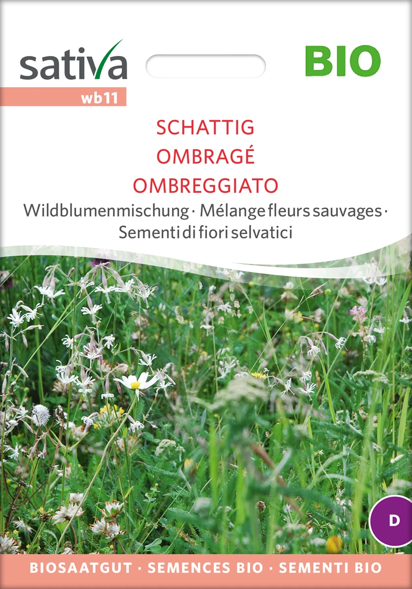 Wildblumenmischung Schattig | BIO Wildblumensamen Von Sativa Rheinau 2 Wildblumenmischung Schattig | BIO Wildblumensamen Von Sativa Rheinau – Bild 2