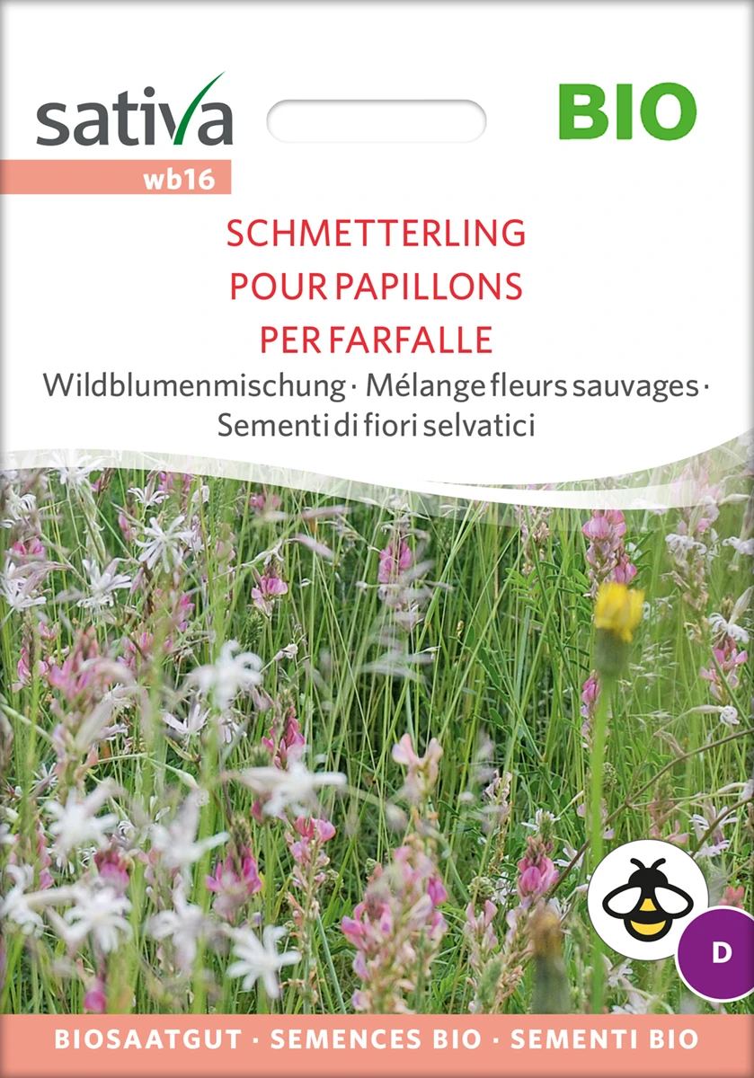 Wildblumenmischung Schmetterling | BIO Wildblumensamen Von Sativa Rheinau 2 Wildblumenmischung Schmetterling | BIO Wildblumensamen Von Sativa Rheinau – Bild 2