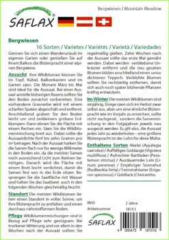 Saat Wunder Verkäufe 12 Bergwiesen | Wildblumensamen Von Saflax