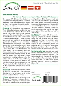 Saat Wunder Verkäufe 35 Blumenwiese Sonnenanbeter | Wildblumenwiese Von Saflax