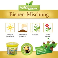 Bienen - Mischung Im 1 L Eimer | Bienenwiese Von N.L. Chrestensen -Saat Wunder Verkäufe 538303 Bienen Mischung im 1 l Eimer 2