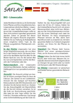 Löwenzahn | BIO Löwenzahnsamen Von Saflax