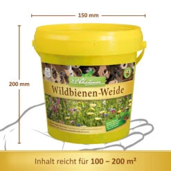 Wildbienen - Weide Im 1 L Eimer | Bienenwiese Von N.L. Chrestensen -Saat Wunder Verkäufe 540519 Wildbienen Weide im 1 l Eimer 6