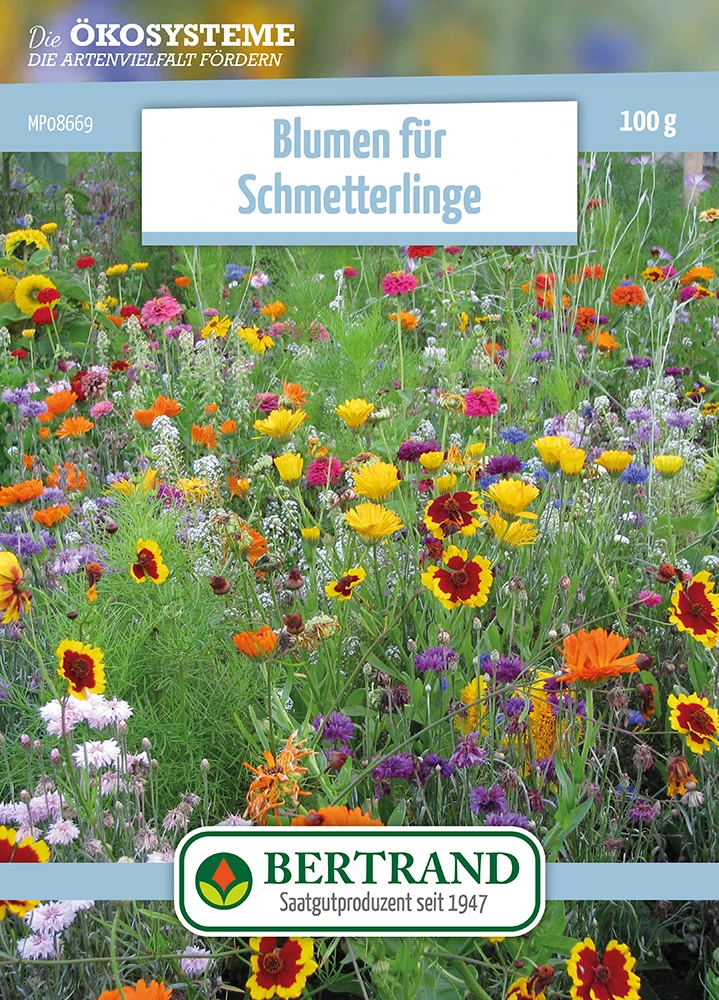 Blumenwiese Blumen Für Schmetterlinge (100 G) | Blumensamen Von Bertrand 1 Blumenwiese Blumen Für Schmetterlinge (100 G) | Blumensamen Von Bertrand