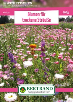Blumenwiese Blumen Für Trockensträuße (100 G) | Blumensamen Von Bertrand