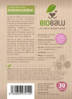 Saatgutmischung Sommerzauber (30 G) | Bienenwiese Von Biobalu -Saat Wunder Verkäufe 547420 Bienenweide Sommerzauber 30 g 2
