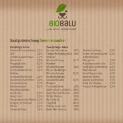 Saatgutmischung Sommerzauber (30 G) | Bienenwiese Von Biobalu -Saat Wunder Verkäufe 547420 Saatgutmischung Sommerzauber 30 g