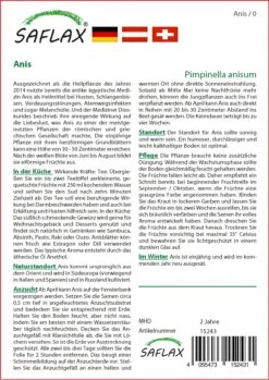 Saat Wunder Verkäufe -Saat Wunder Verkäufe 548704 Anis 15243 sa 1