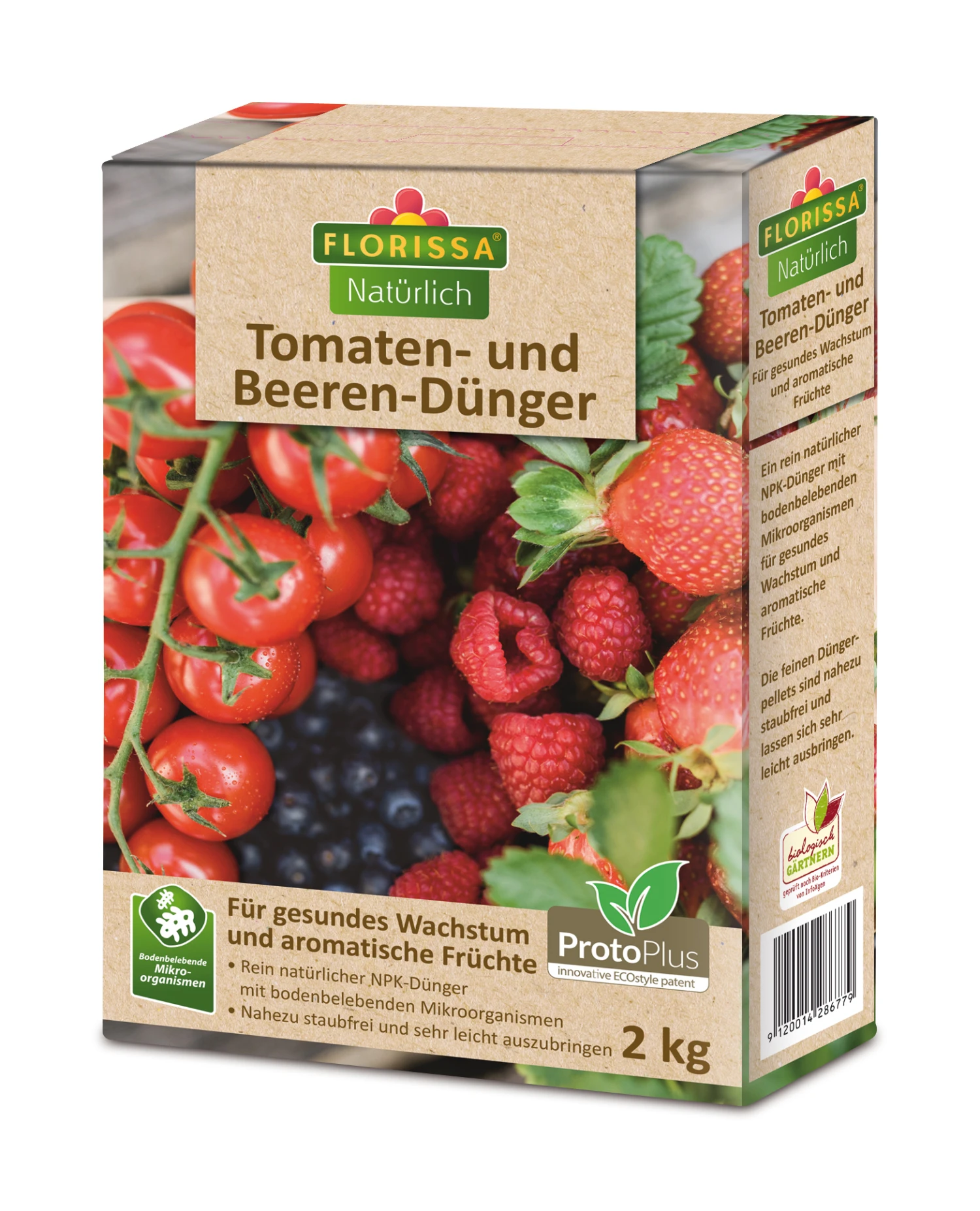 Tomaten- Und Beeren-Dünger ProtoPlus (2 Kg) | BIO Dünger Von Florissa 2 Tomaten- Und Beeren-Dünger ProtoPlus (2 Kg) | BIO Dünger Von Florissa – Bild 2