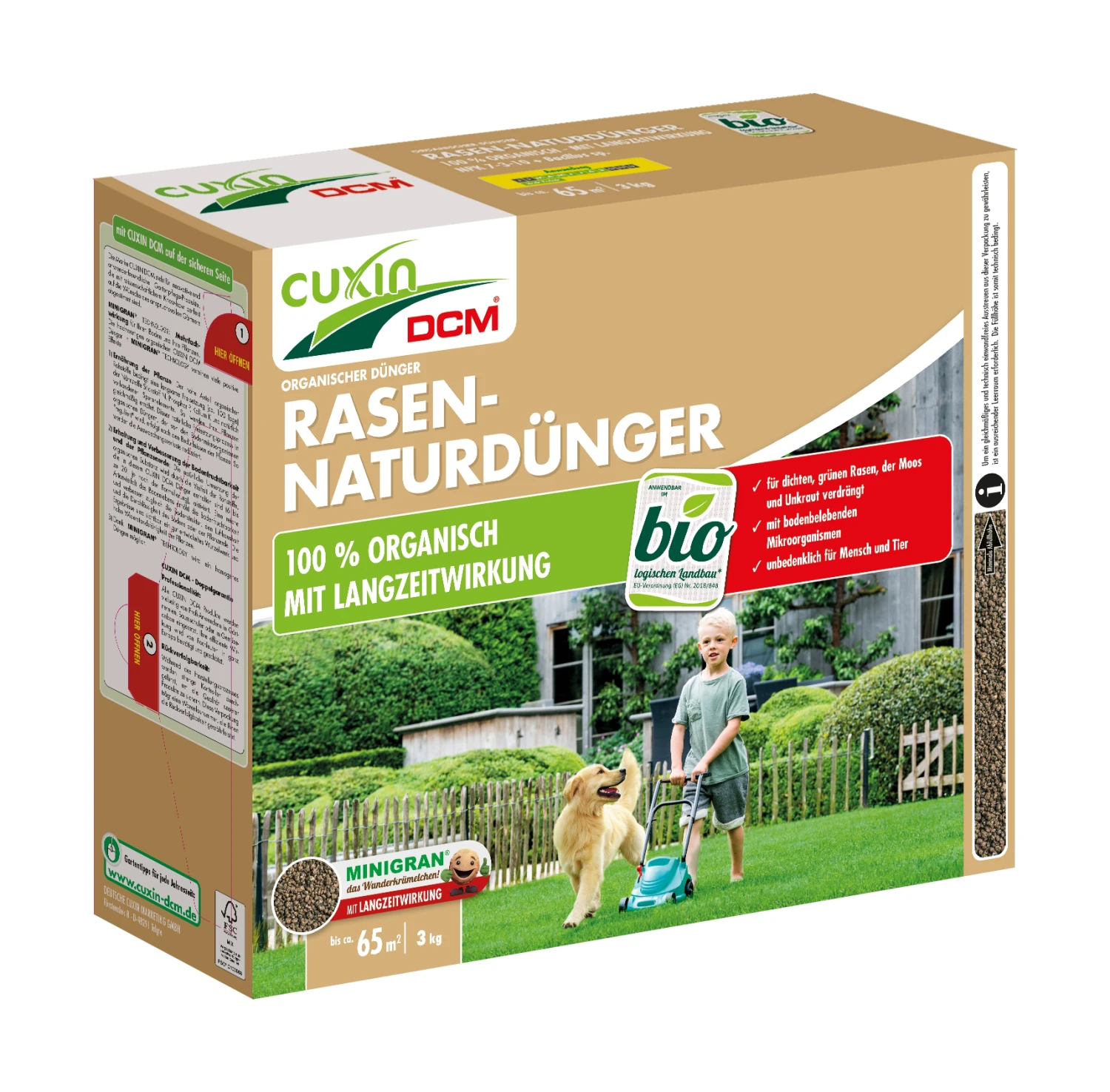 Rasen-Naturdünger (3 Kg) | BIO Rasendünger Von Cuxin DCM 1 Rasen-Naturdünger (3 Kg) | BIO Rasendünger Von Cuxin DCM