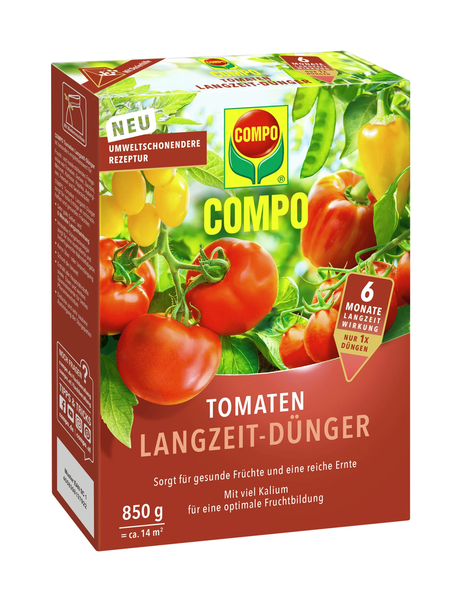 Tomaten Langzeit-Dünger (850 G) | Dünger Von COMPO 1 Tomaten Langzeit-Dünger (850 G) | Dünger Von COMPO