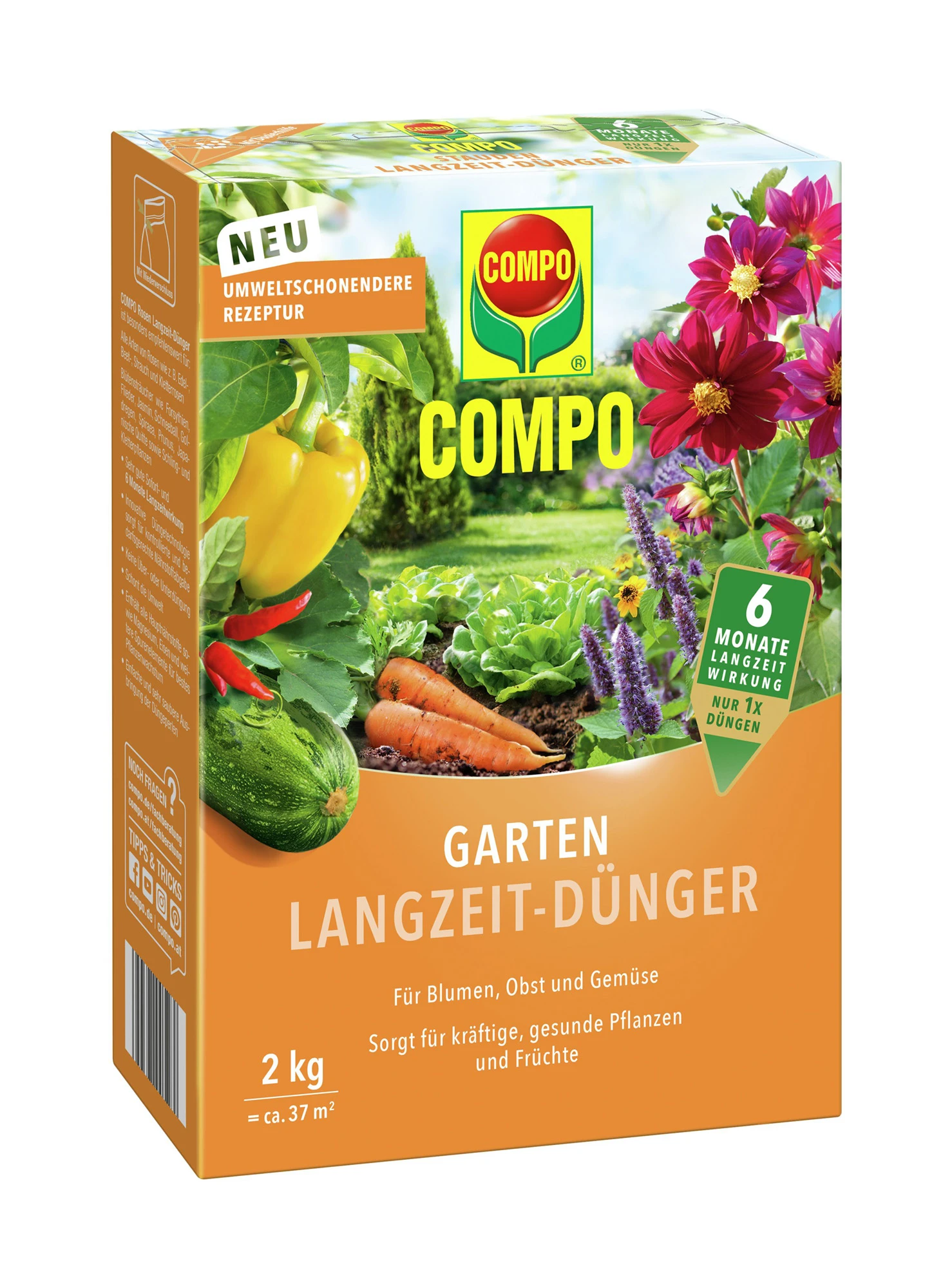 Garten Langzeit-Dünger (2 Kg) | Dünger Von COMPO 1 Garten Langzeit-Dünger (2 Kg) | Dünger Von COMPO