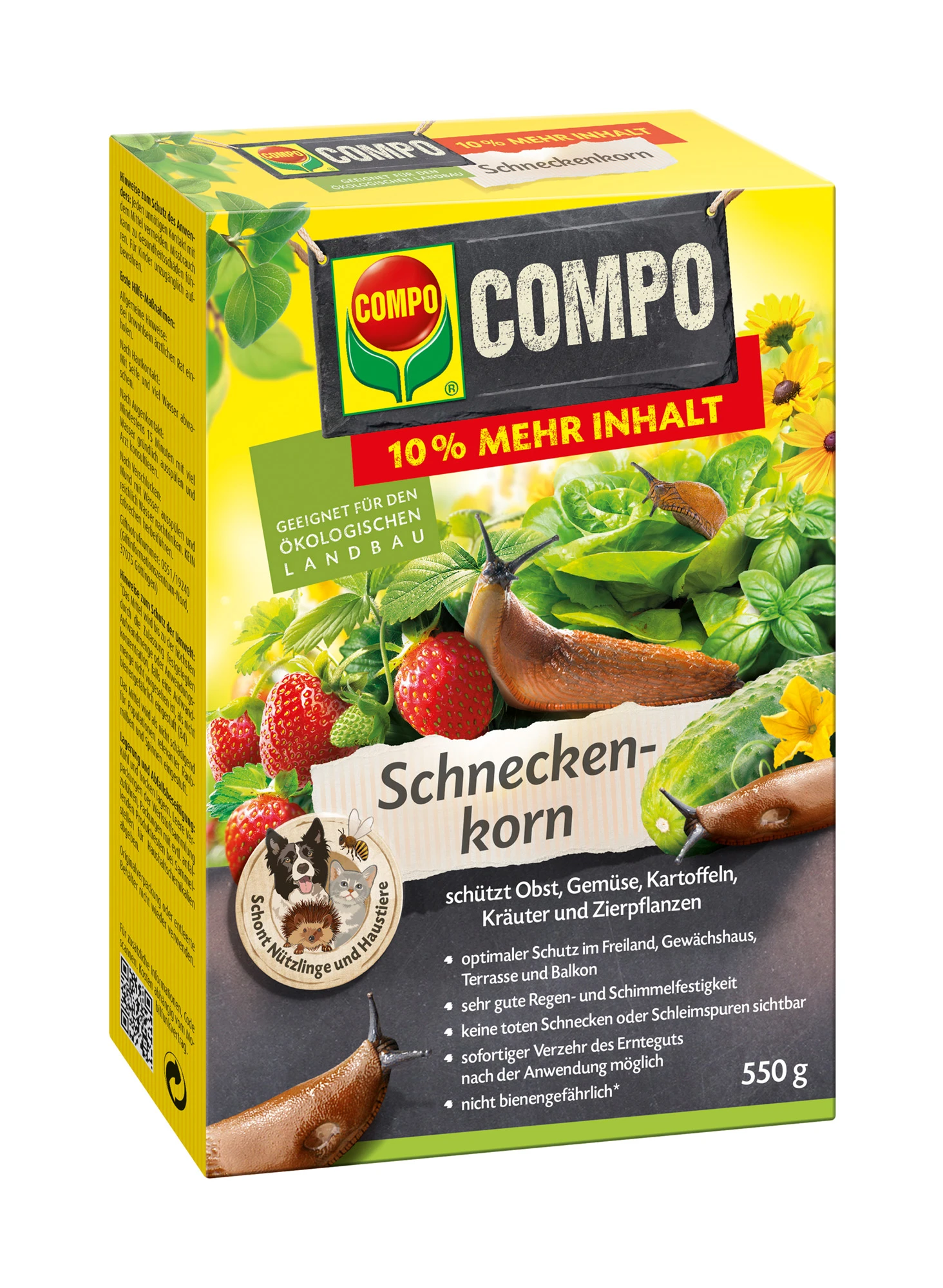 Schneckenkorn (550 G) | Fallen Und Fernhaltemittel Von COMPO 1 Schneckenkorn (550 G) | Fallen Und Fernhaltemittel Von COMPO