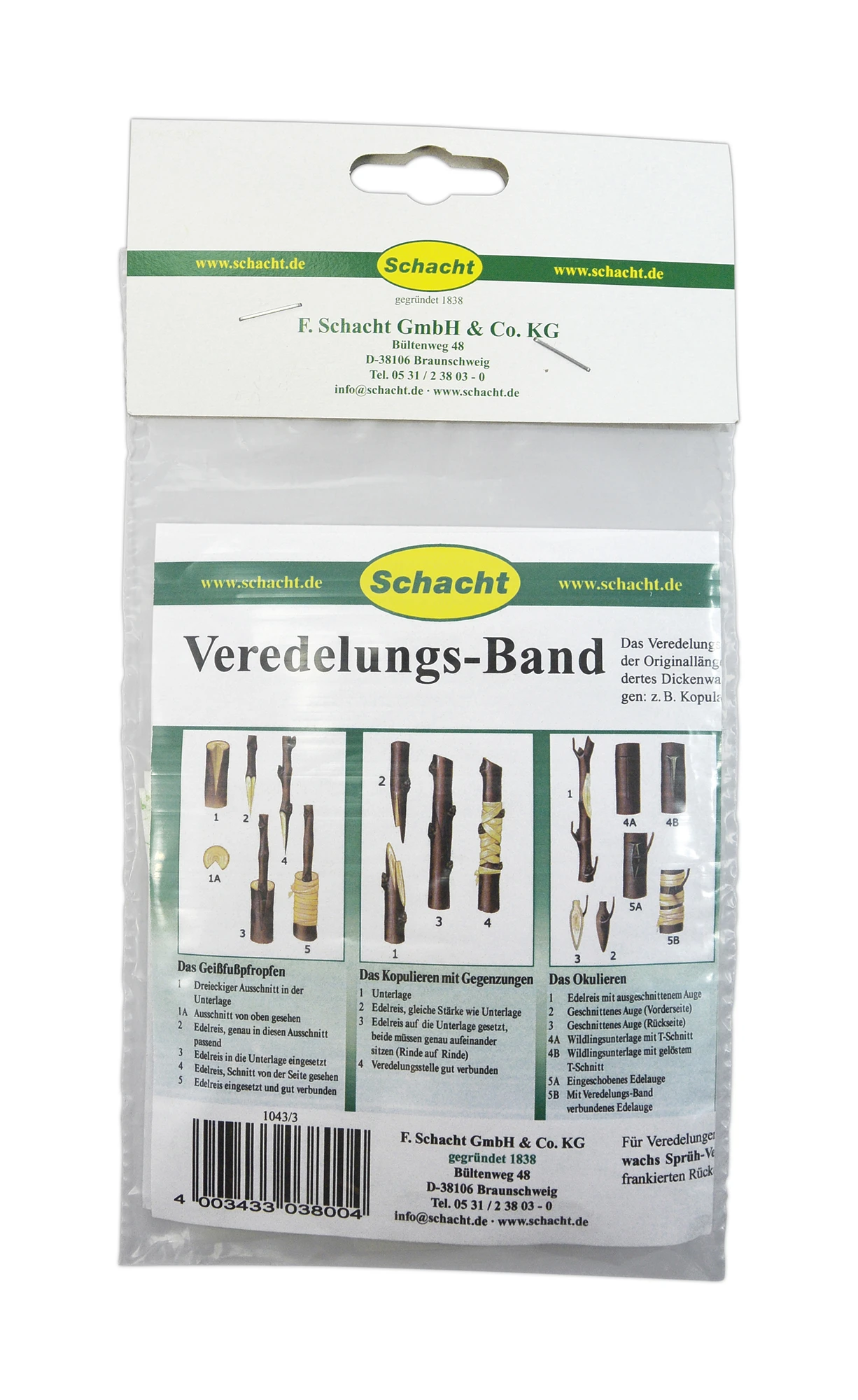 Veredelungsband (10 Stück) | BIO Baumpflege Von Schacht 1 Veredelungsband (10 Stück) | BIO Baumpflege Von Schacht