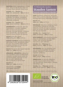 Stauden Bienenweide | BIO Bienenwiese Von Biobalu -Saat Wunder Verkäufe 554548 BIO Stauden Bienenweide BB1023 1