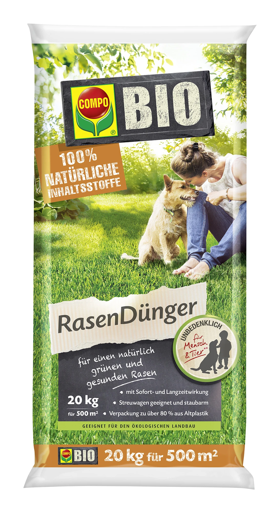 Rasendünger (20 Kg) | BIO Rasendünger Von COMPO 1 Rasendünger (20 Kg) | BIO Rasendünger Von COMPO